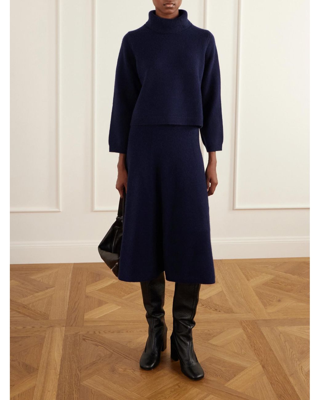 arch4 Blue Cashmere Turtleneck Sweater