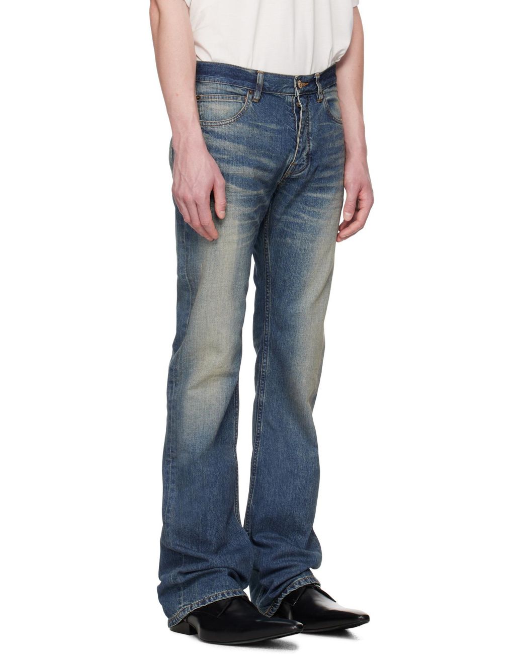 Balenciaga Blue Straight-Leg Jeans
