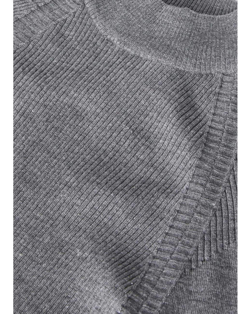 Loro Piana Gray Knitted Jumper for men