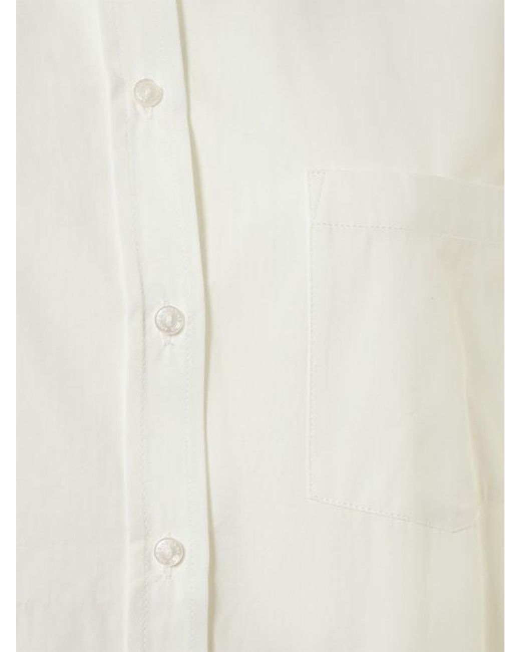 Anine Bing White Mika Shirt Cotton Poplin Midi Dress