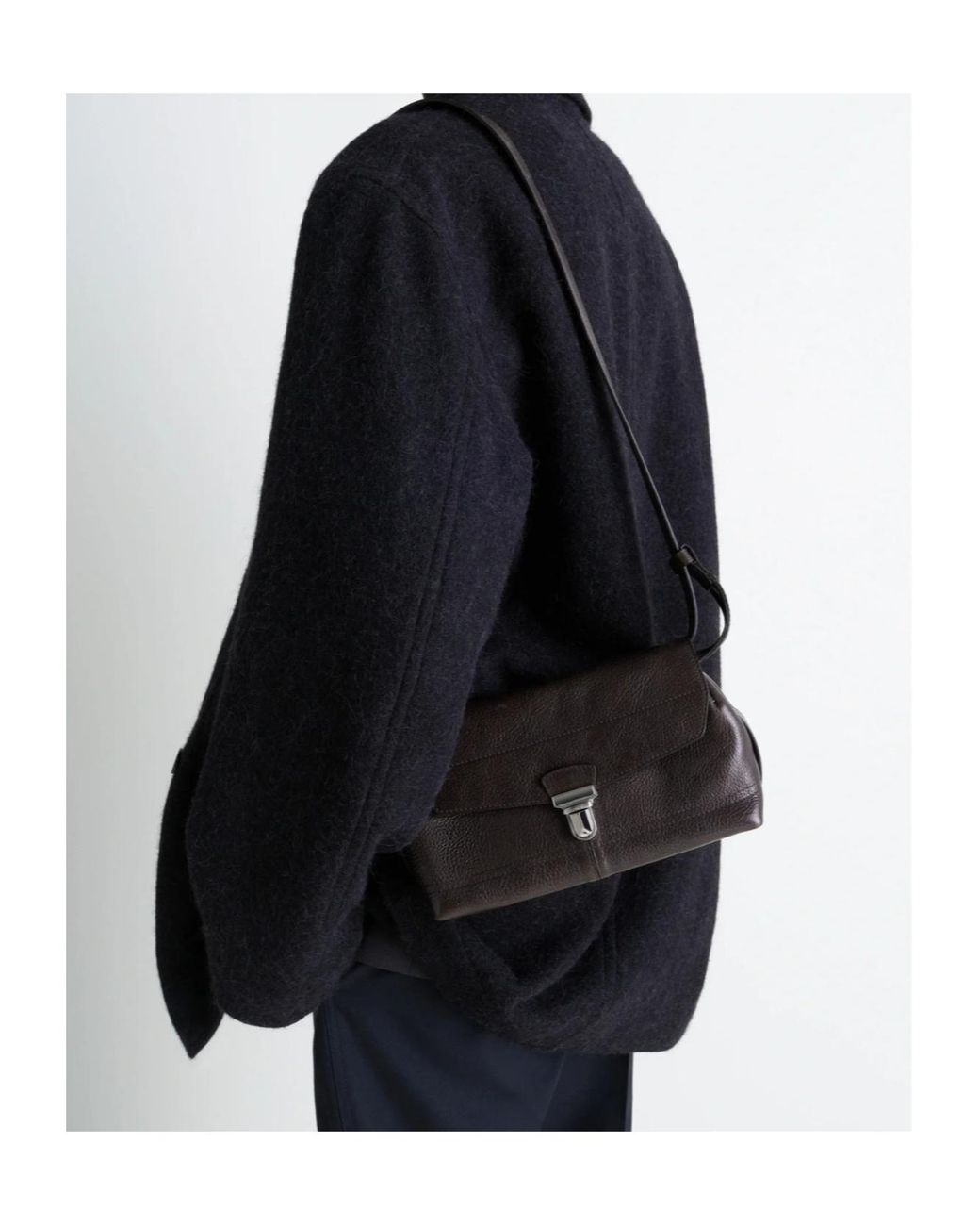 Lemaire White Small Gear Shoulder Bag for men