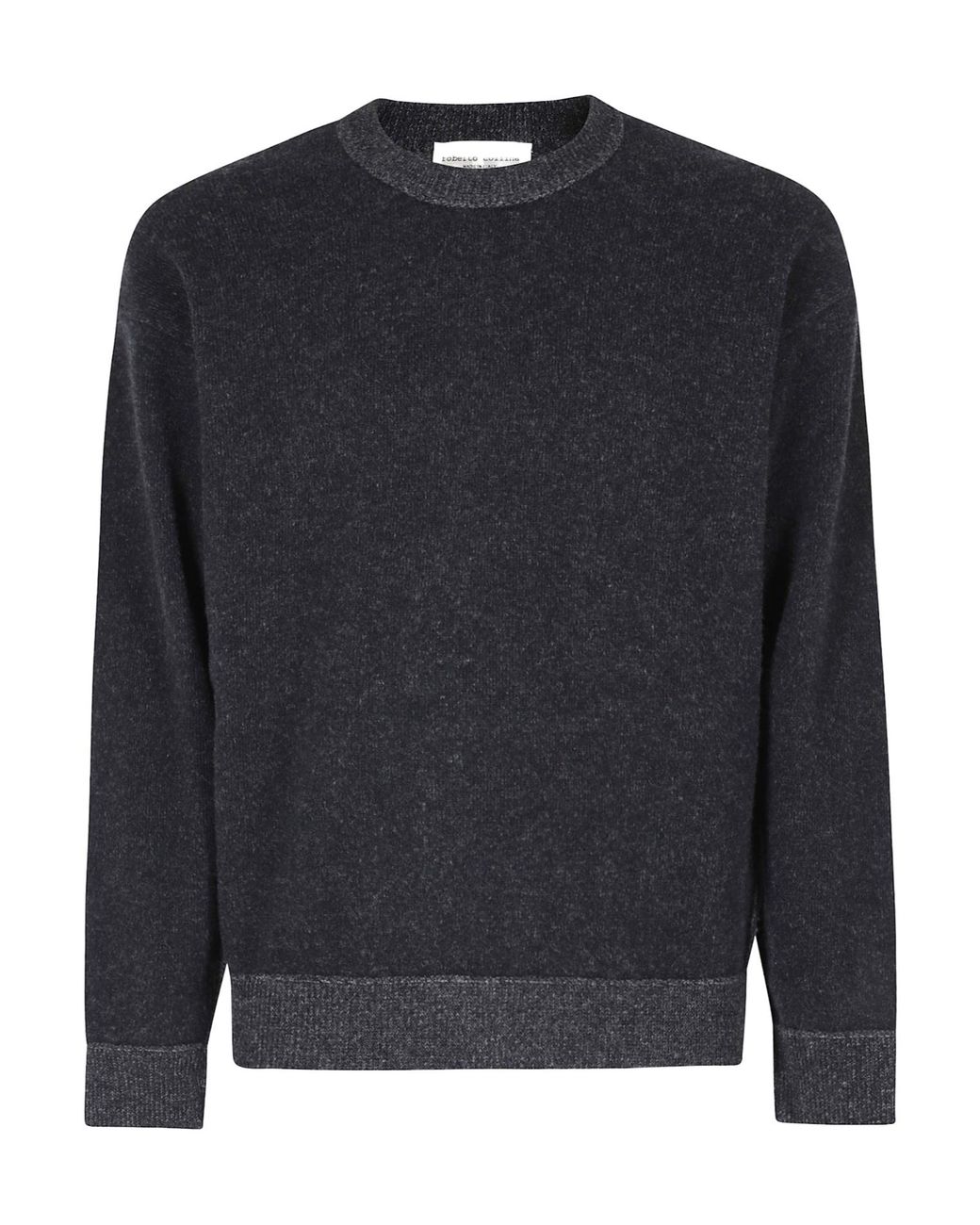 Roberto Collina Blue Crew-Neck Long-Sleeve Knit Top for men