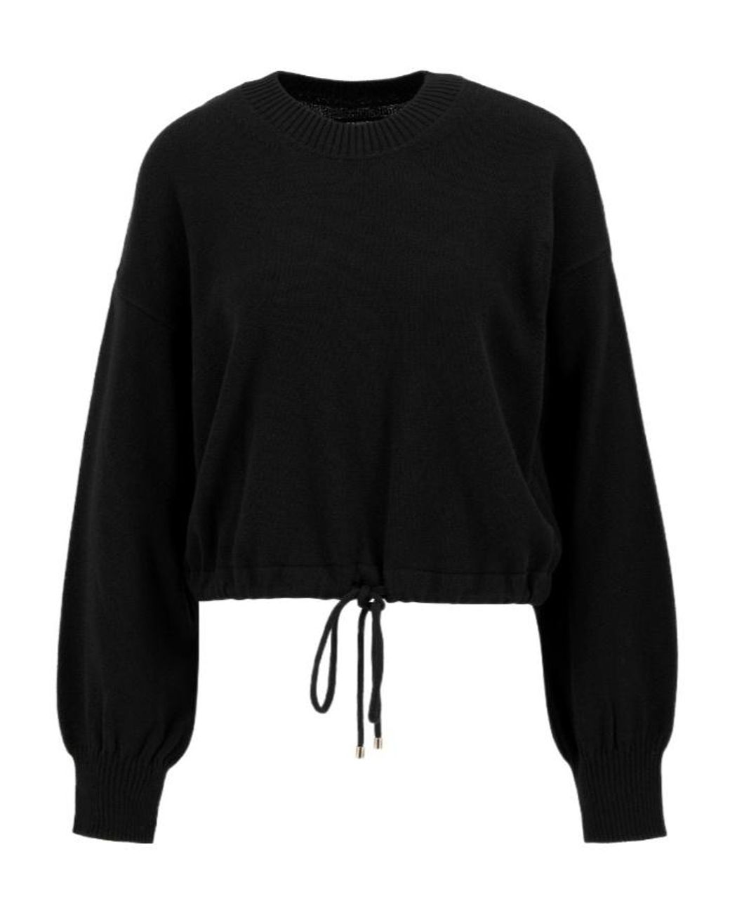 Barbour Black Long-Sleeved Crew Neck Knit Sweater