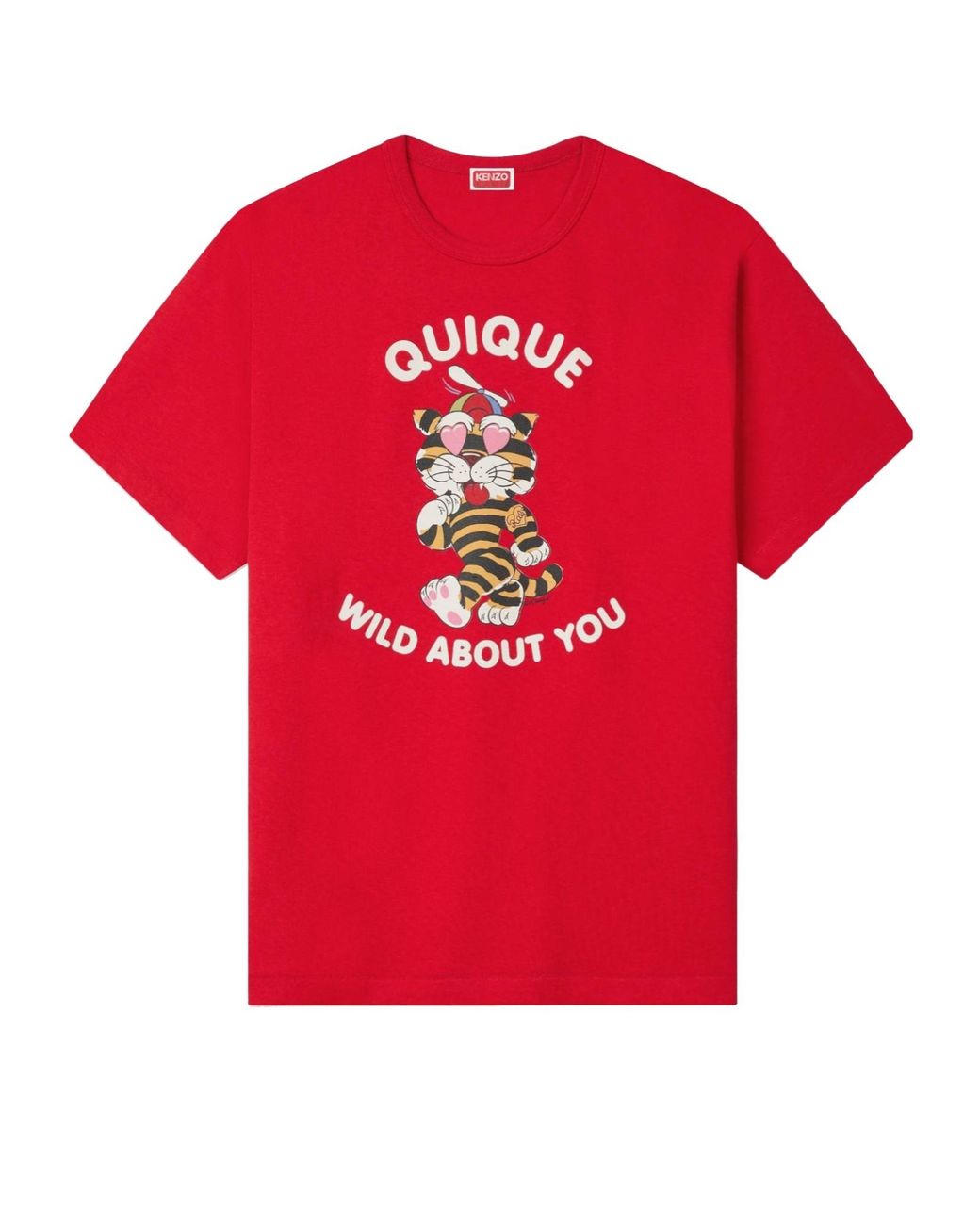KENZO Red Cartoon Genderless T-Shirt for men