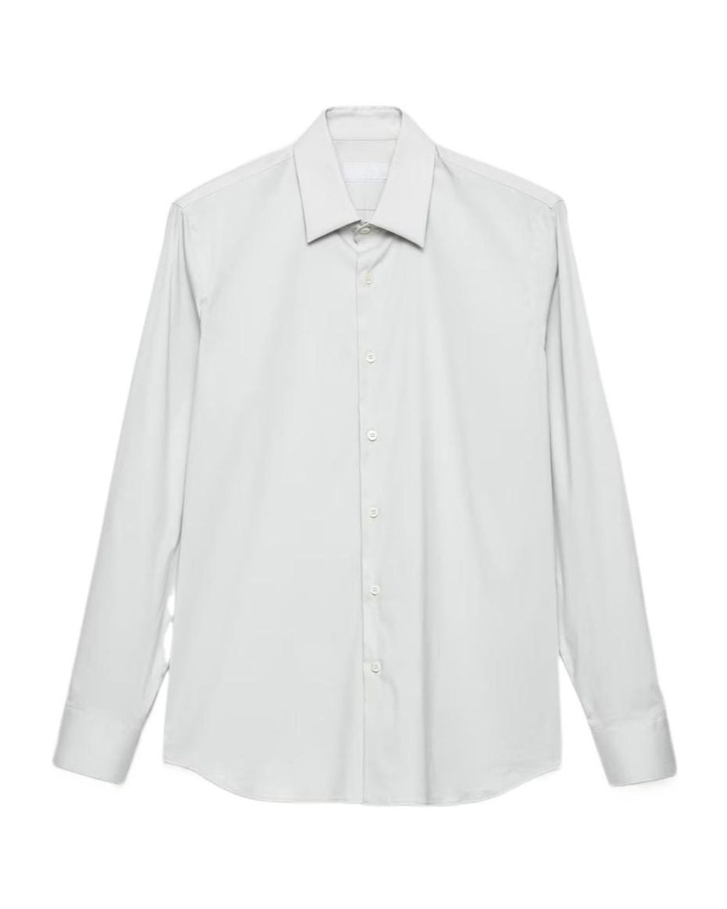 Prada White Stretch-Cotton Shirt for men