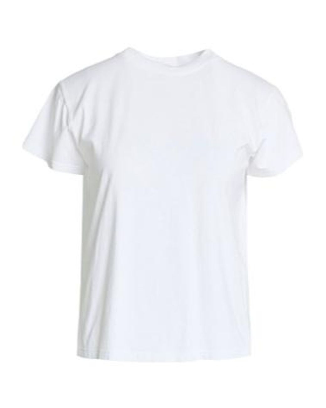 MM6 by Maison Margiela White Solid-Color T-Shirt