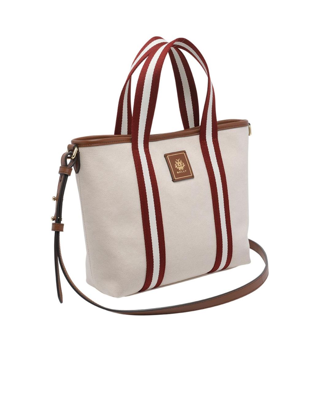 Bally Brown Edelbliss Logo Patch Tote Bag
