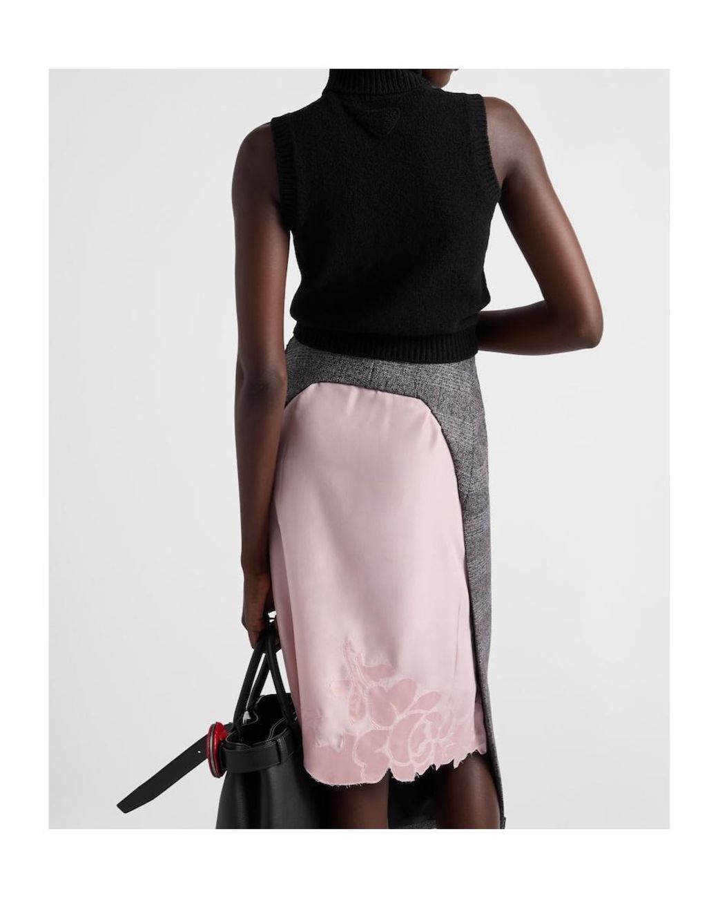 Prada Black Roll-Neck Sleeveless Knitted Vest