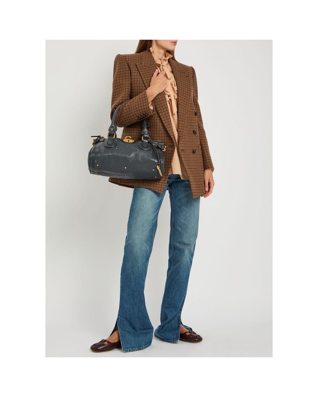 Chloé Blue Mid-Rise Slim Straight Jeans