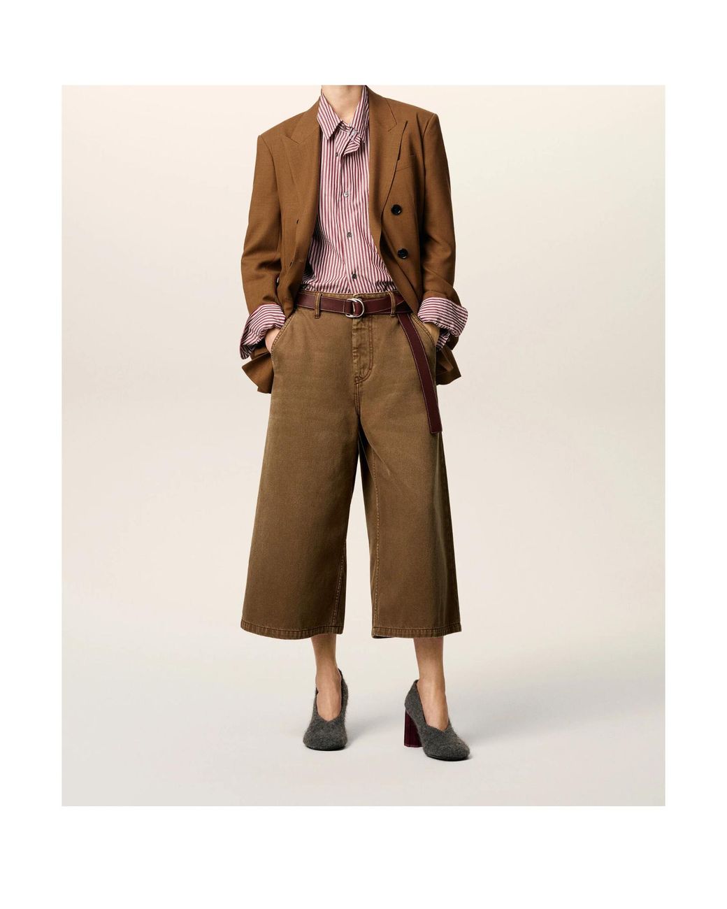 AMI Brown Bermuda Long