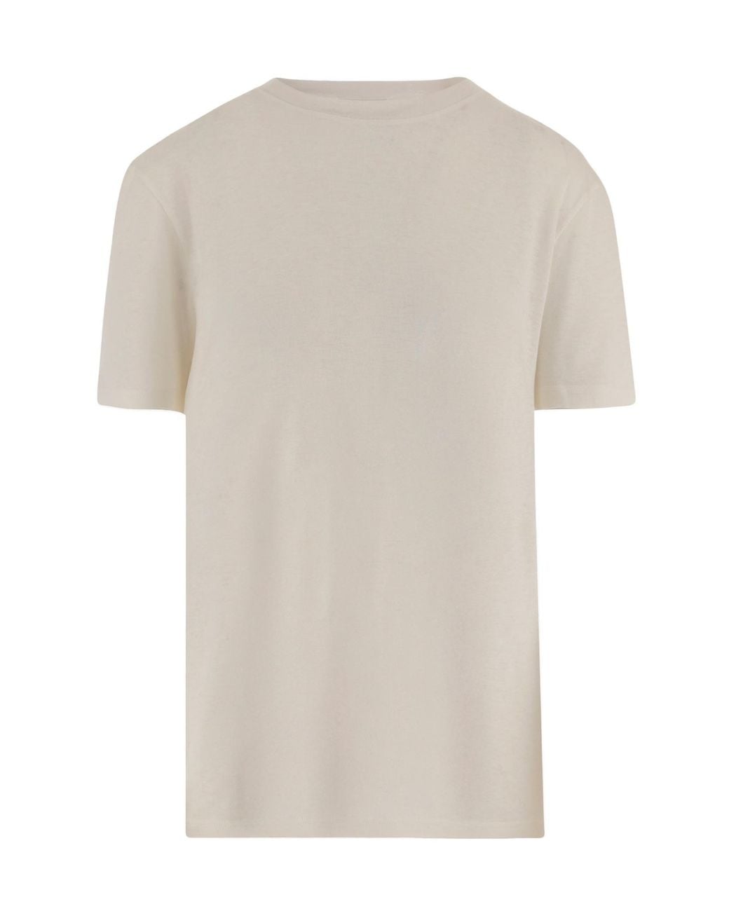 The Row White Serata Crew Neck T-Shirt
