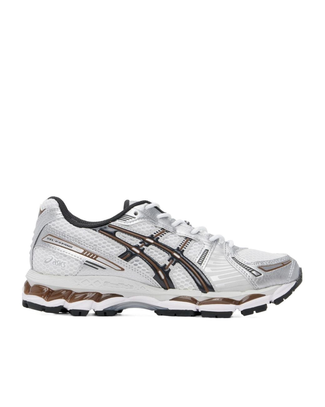Asics White Mesh Panel Running Shoes for men