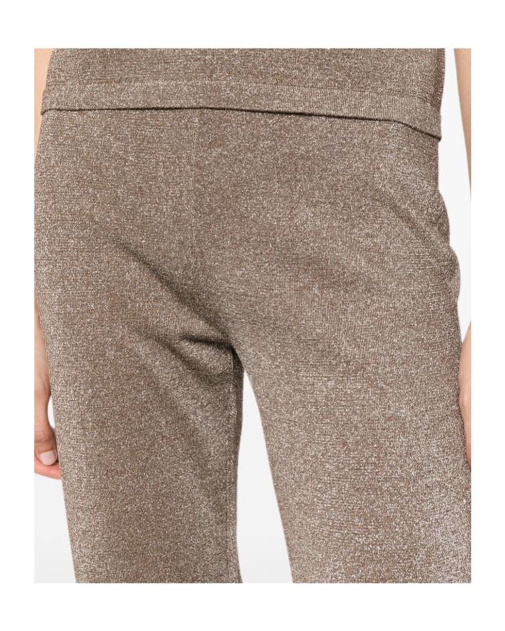 Missoni Gray Metallic-Effect Trousers