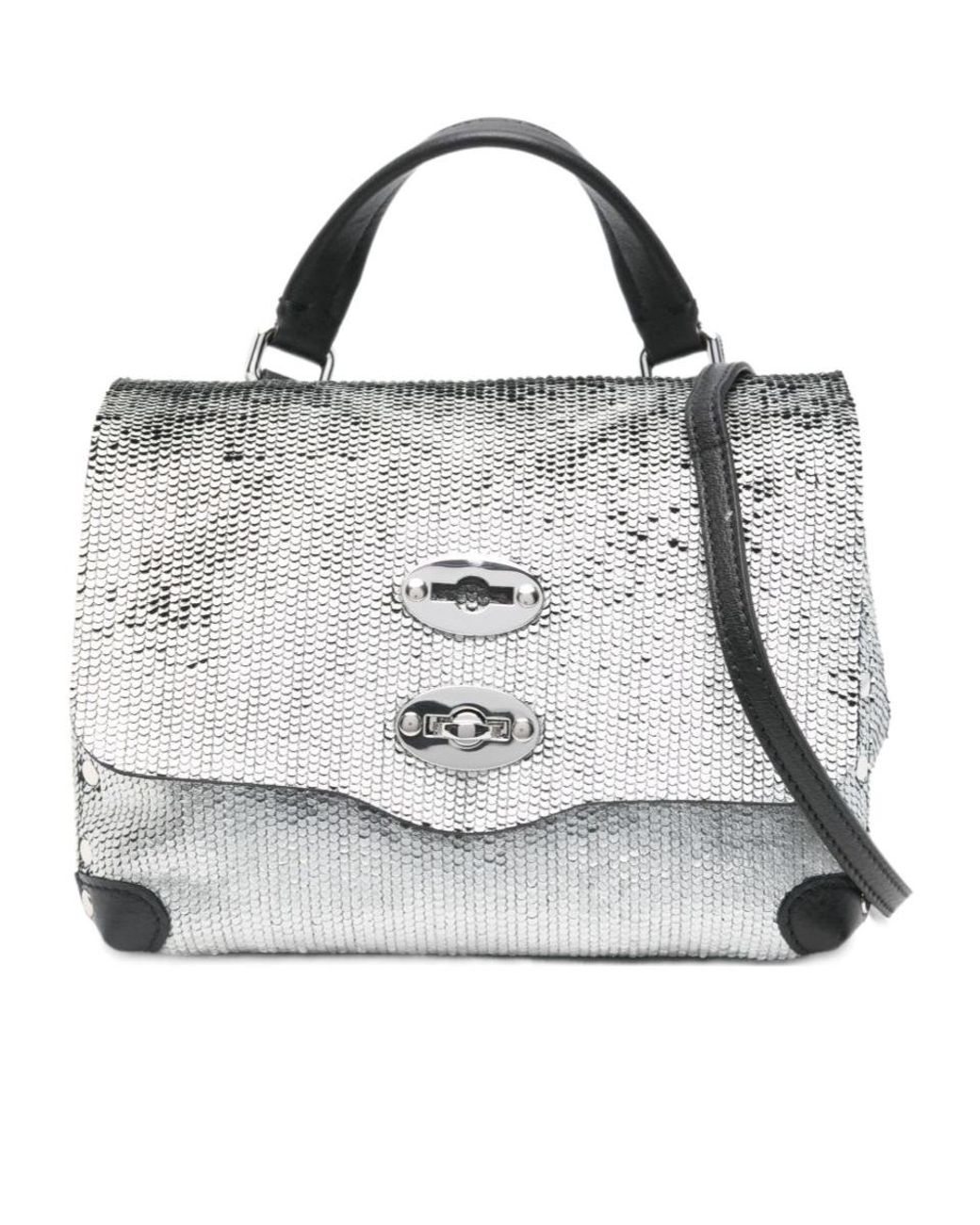 Zanellato Gray Top Handle Shoulder Bag