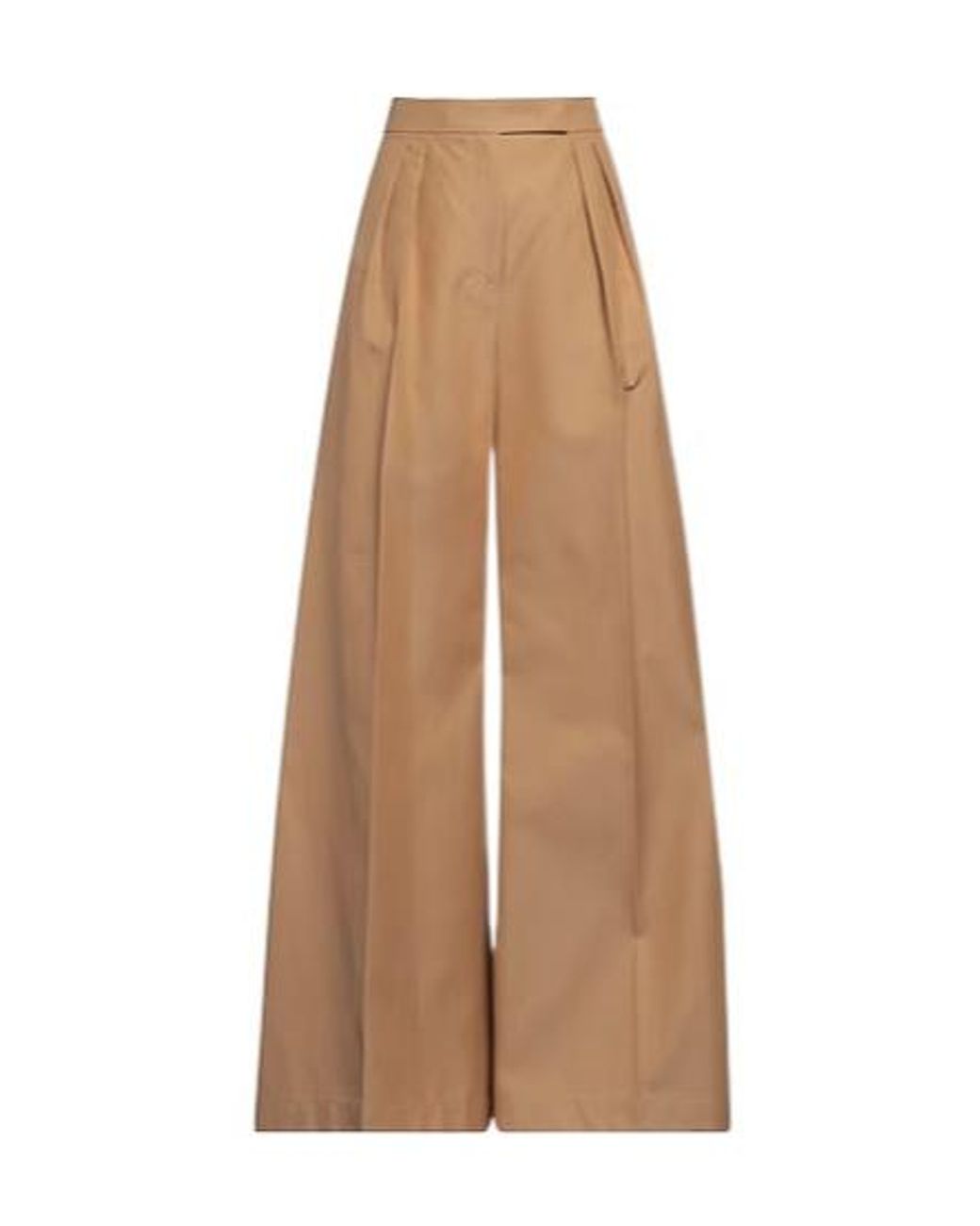 Max Mara Natural High-Waisted Straight-Leg Pants