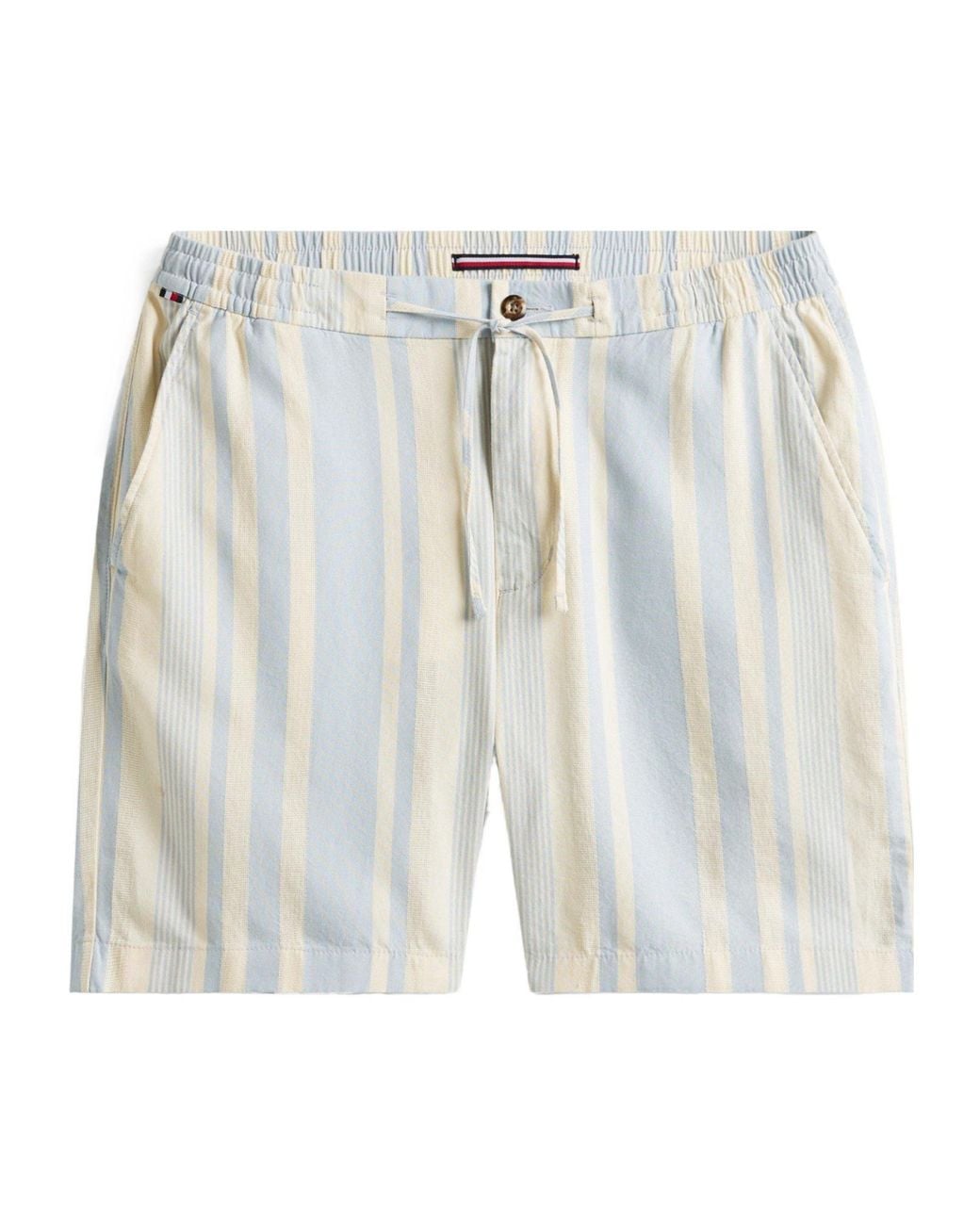 Tommy Hilfiger White Striped Casual Shorts for men