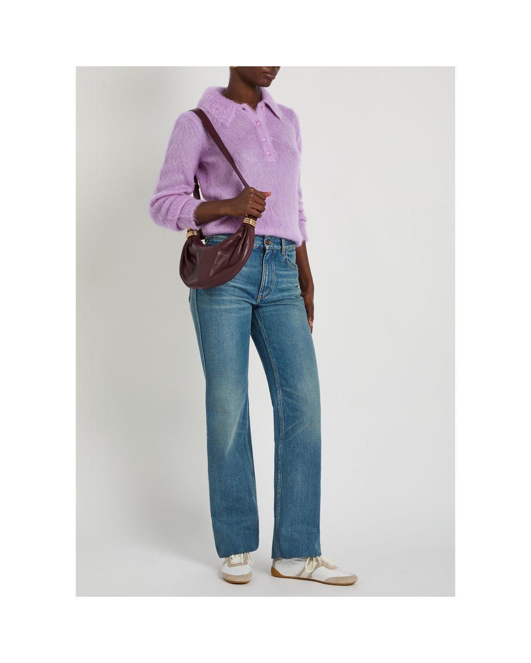 Chloé Purple Lapel Top