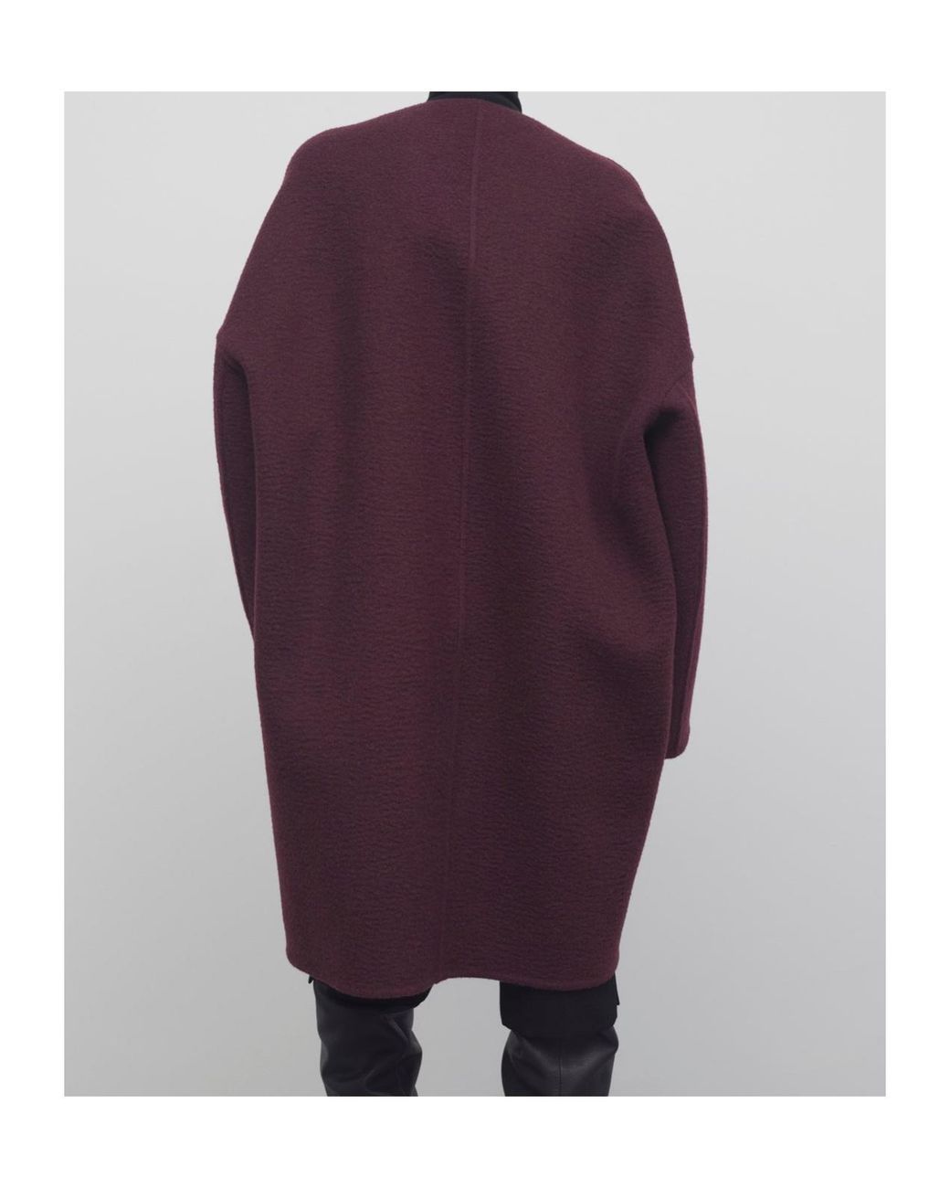 The Row Purple Verlain Long-Sleeved Coat