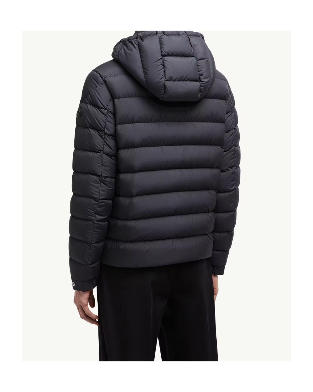 Moncler Black Arneb Hooded Padded Jacket for men