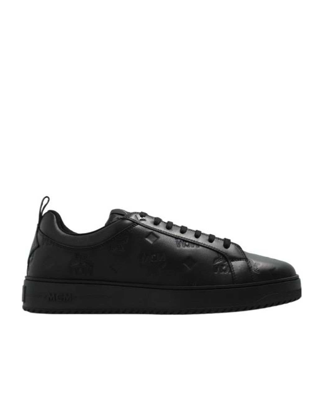 MCM Black Low-Cut Lace Casual Sneakers for men