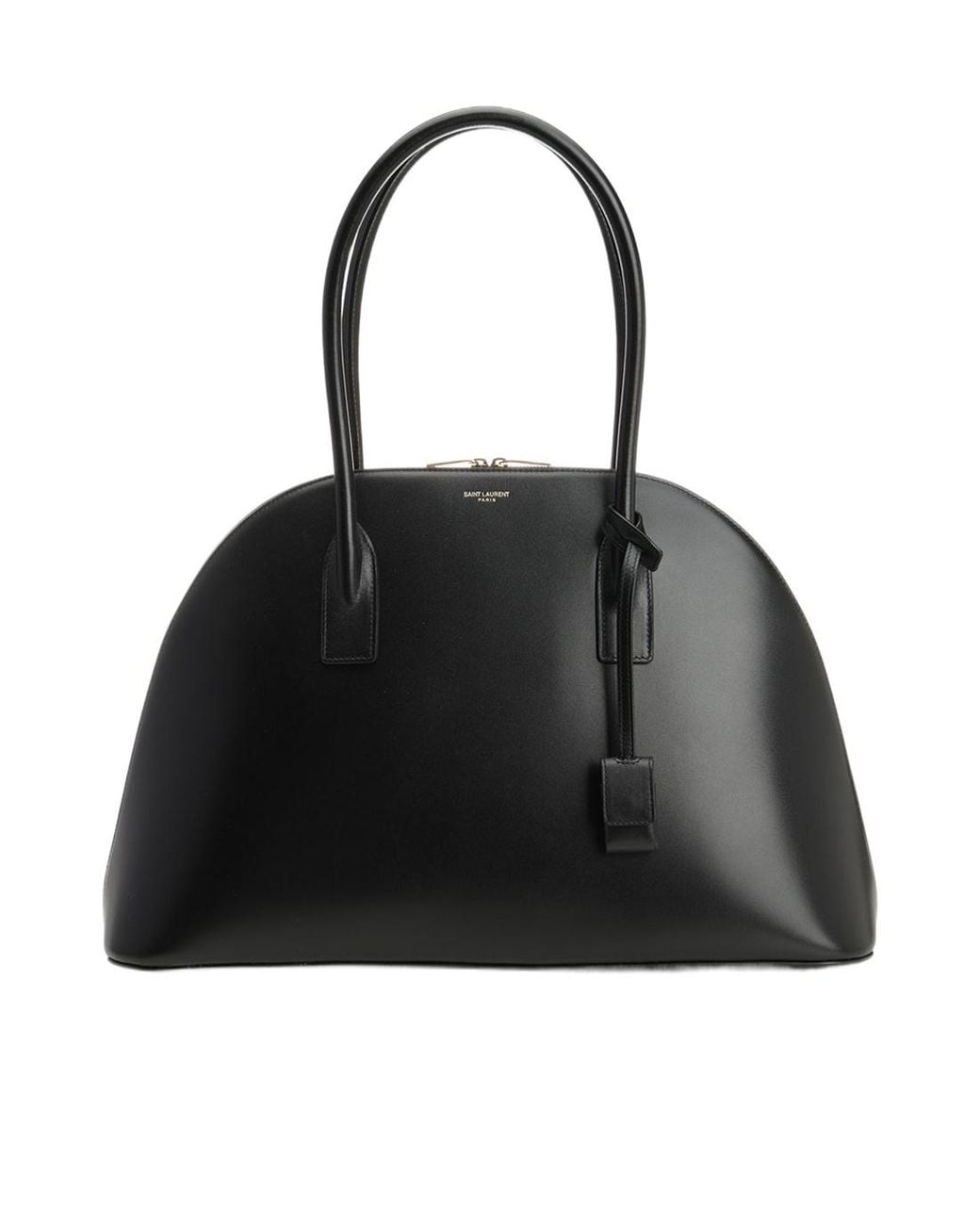 Saint Laurent Black Leather Bowling Shoulder Bag