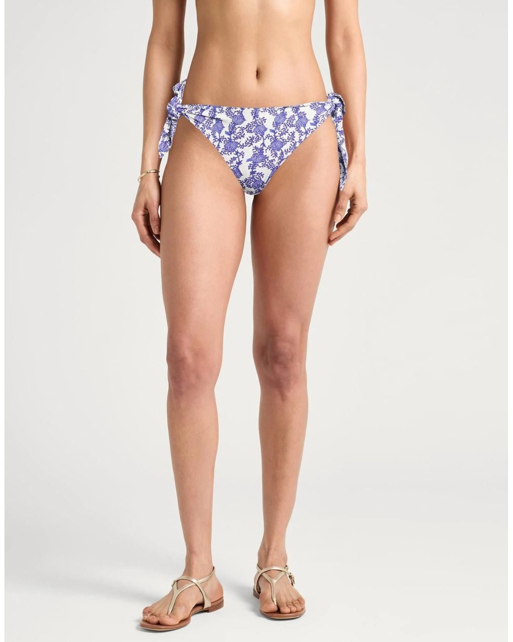 Isabel Marant Blue Floral-Print Bikinis