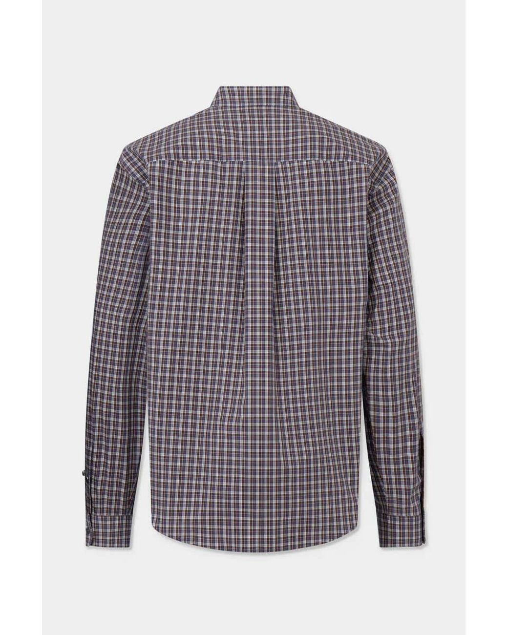 DSquared² Gray Checked Long-Sleeved Shirt for men