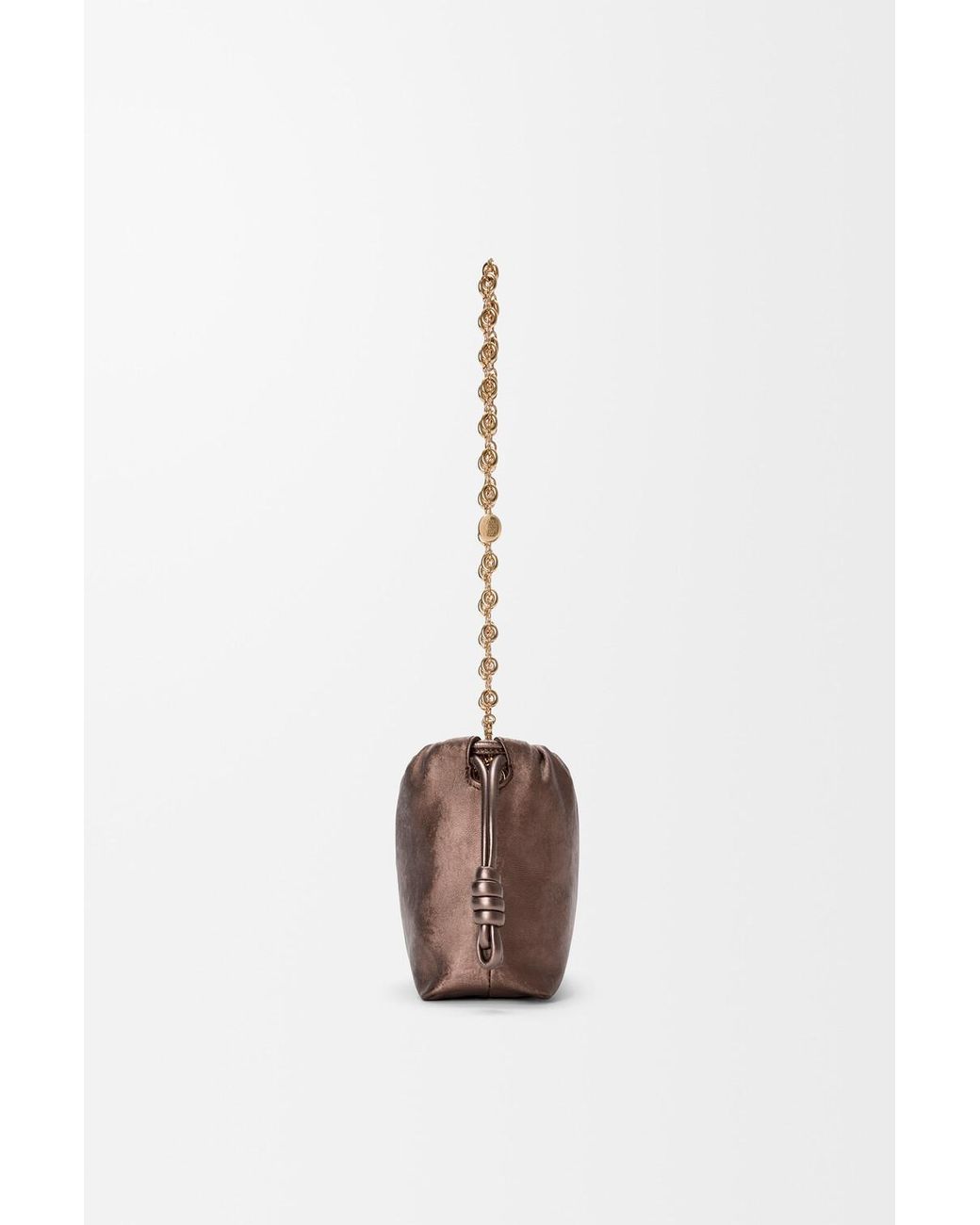 Loewe Brown Mini Flamenco Clutch Bag