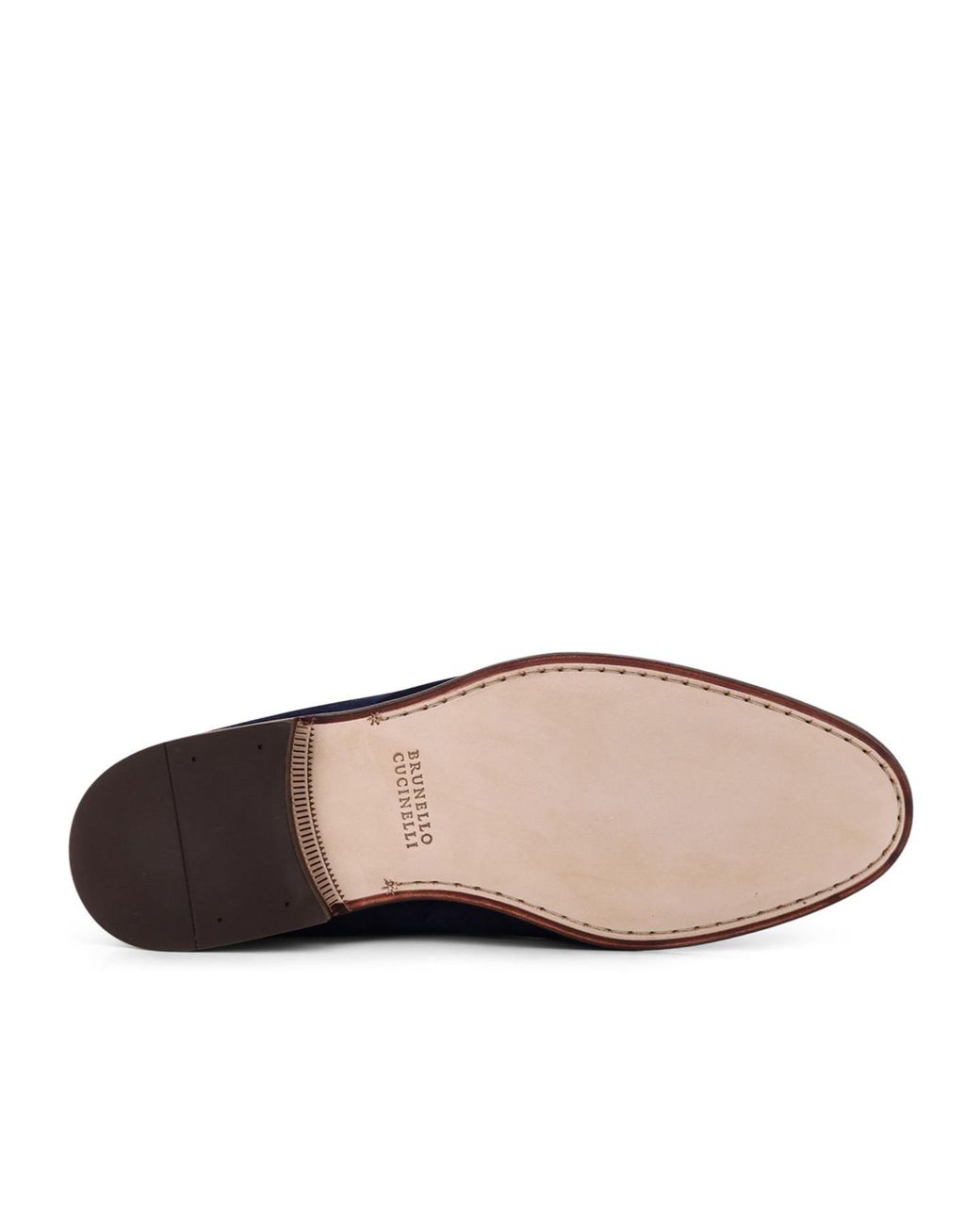 Brunello Cucinelli Blue Slip-On Penny Loafers for men