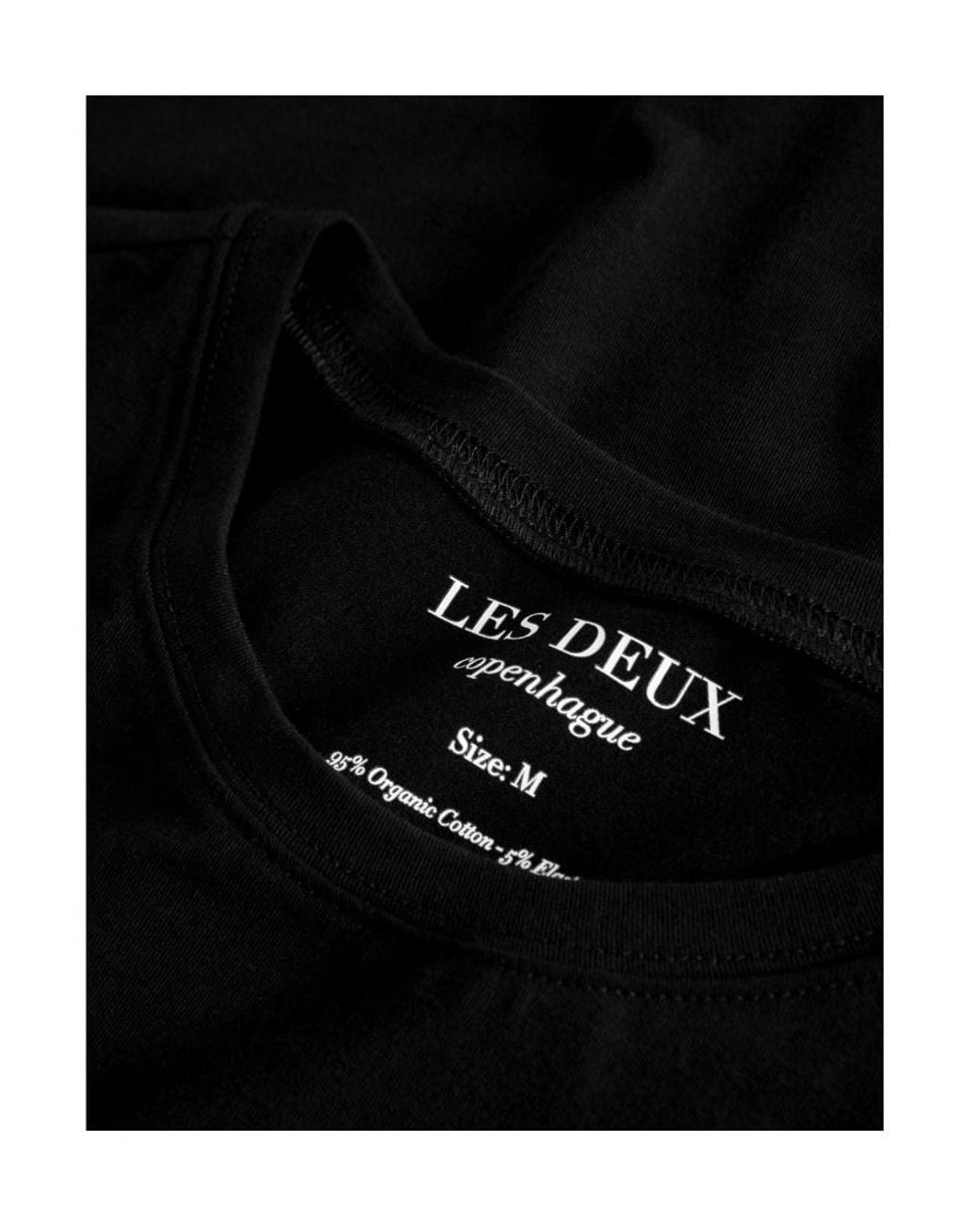 Les Deux Black Basic T-Shirt for men