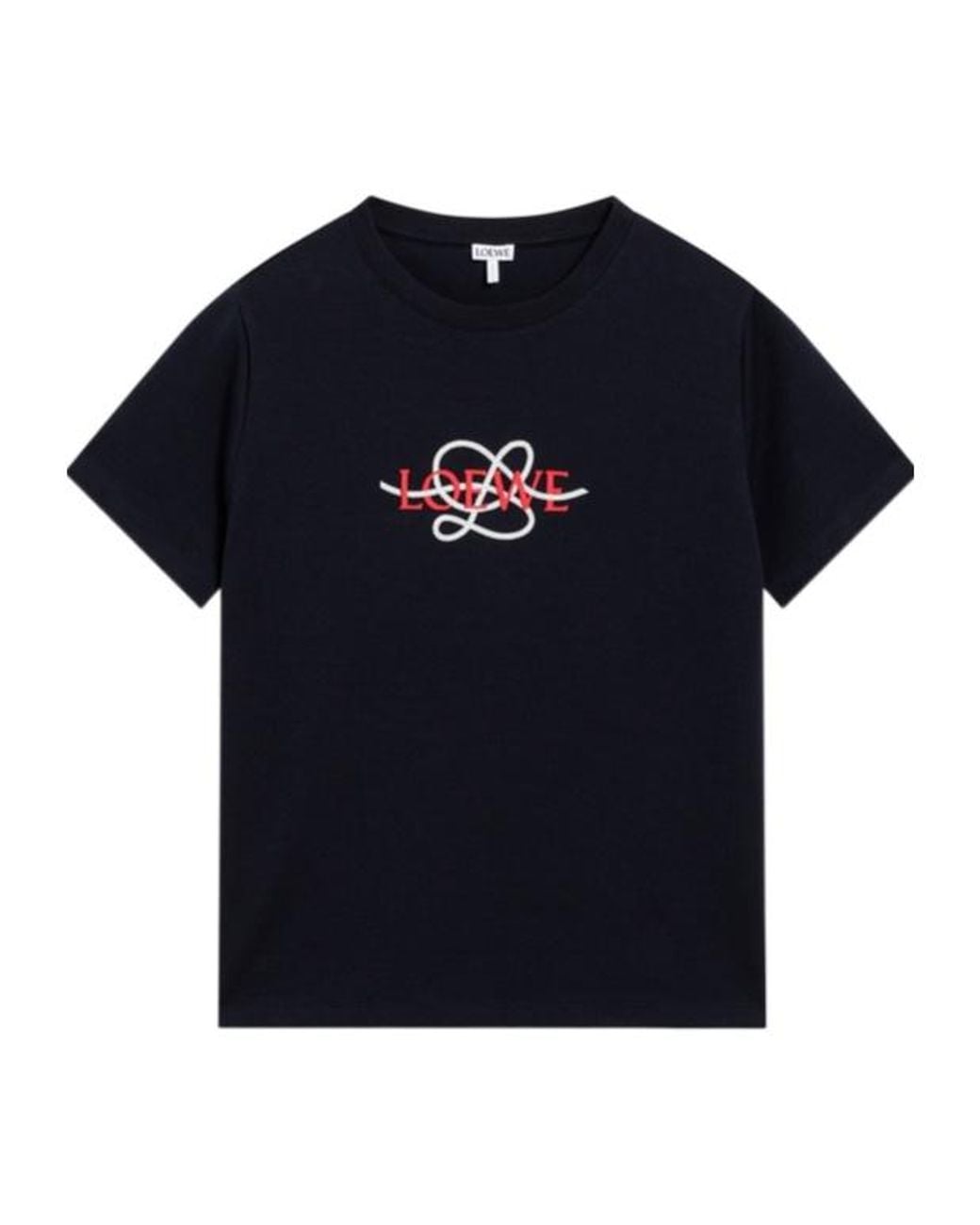 Loewe Blue Logo-Embroidered T-Shirt
