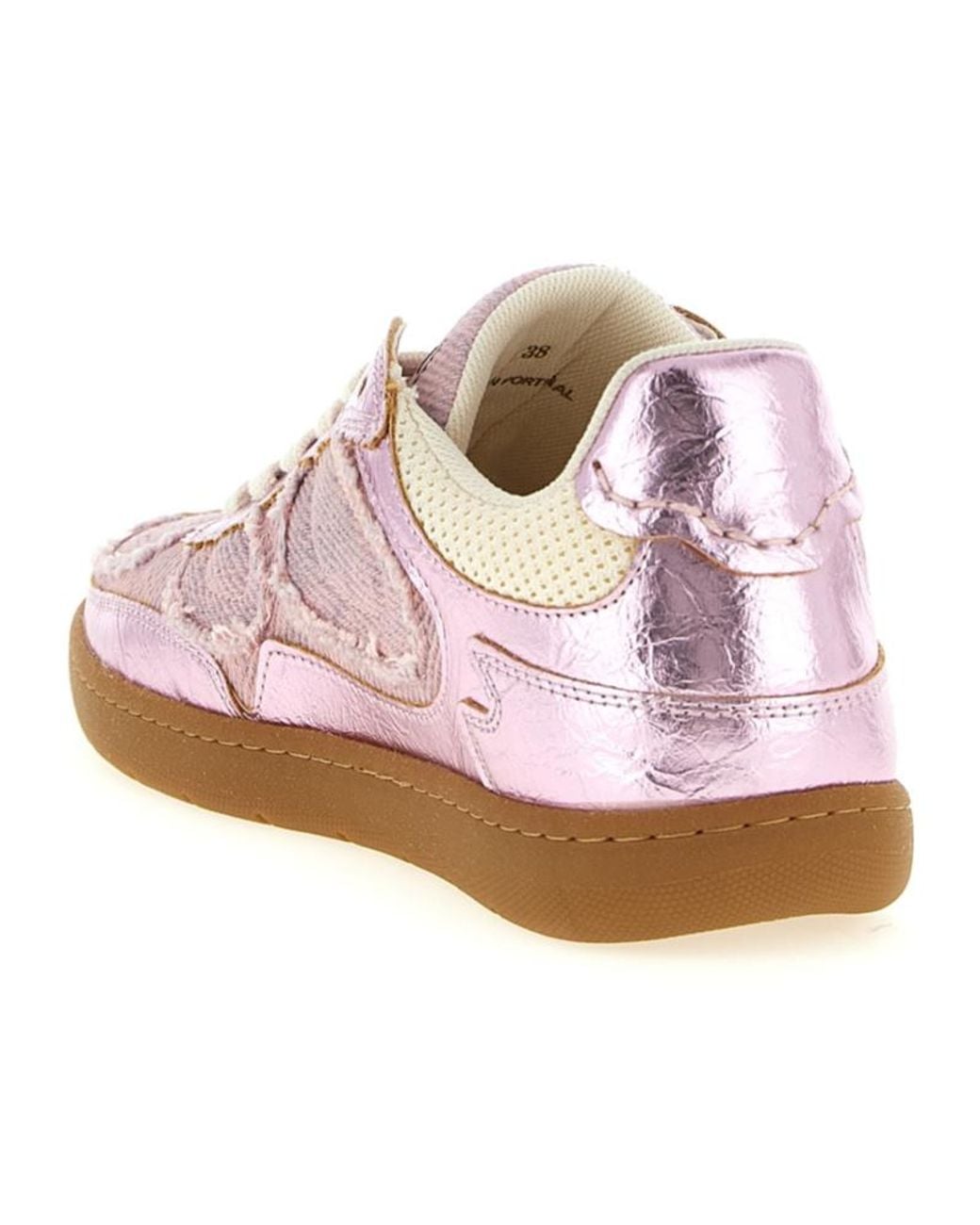 Ganni Pink 08 Lace-Up Sneakers