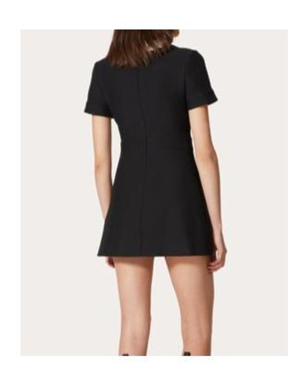 Valentino Black Crepe Couture Short Dress