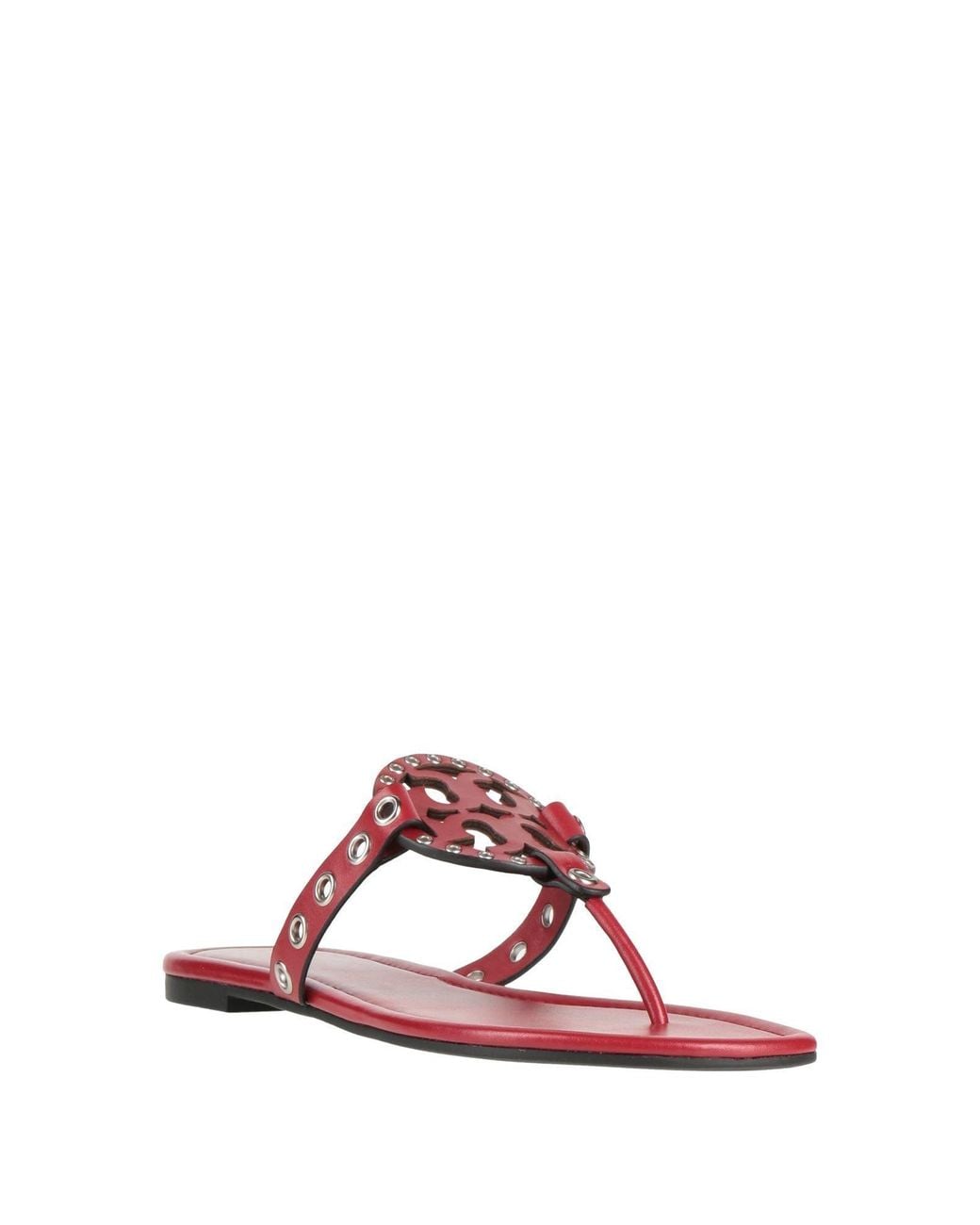 Tory Burch Pink Simple Leather Flip-Flops