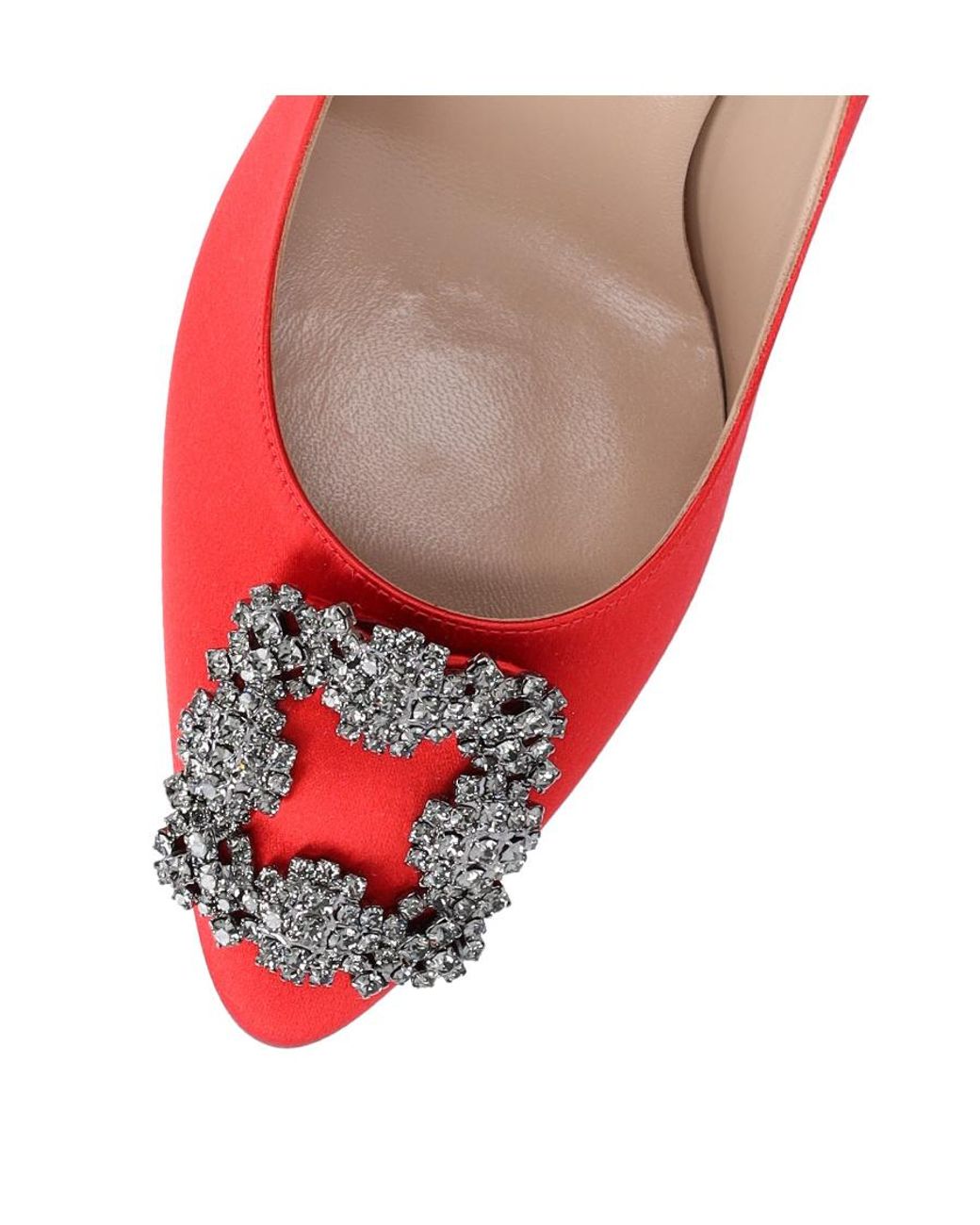 Manolo Blahnik Red Pointed High Heels