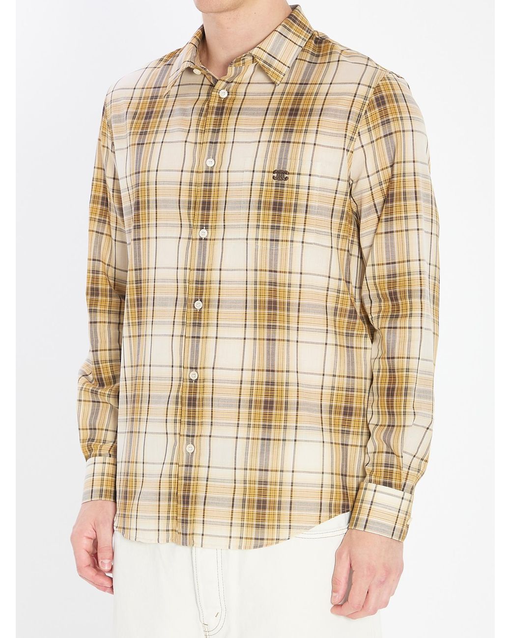 Céline Brown Loose Shirt for men