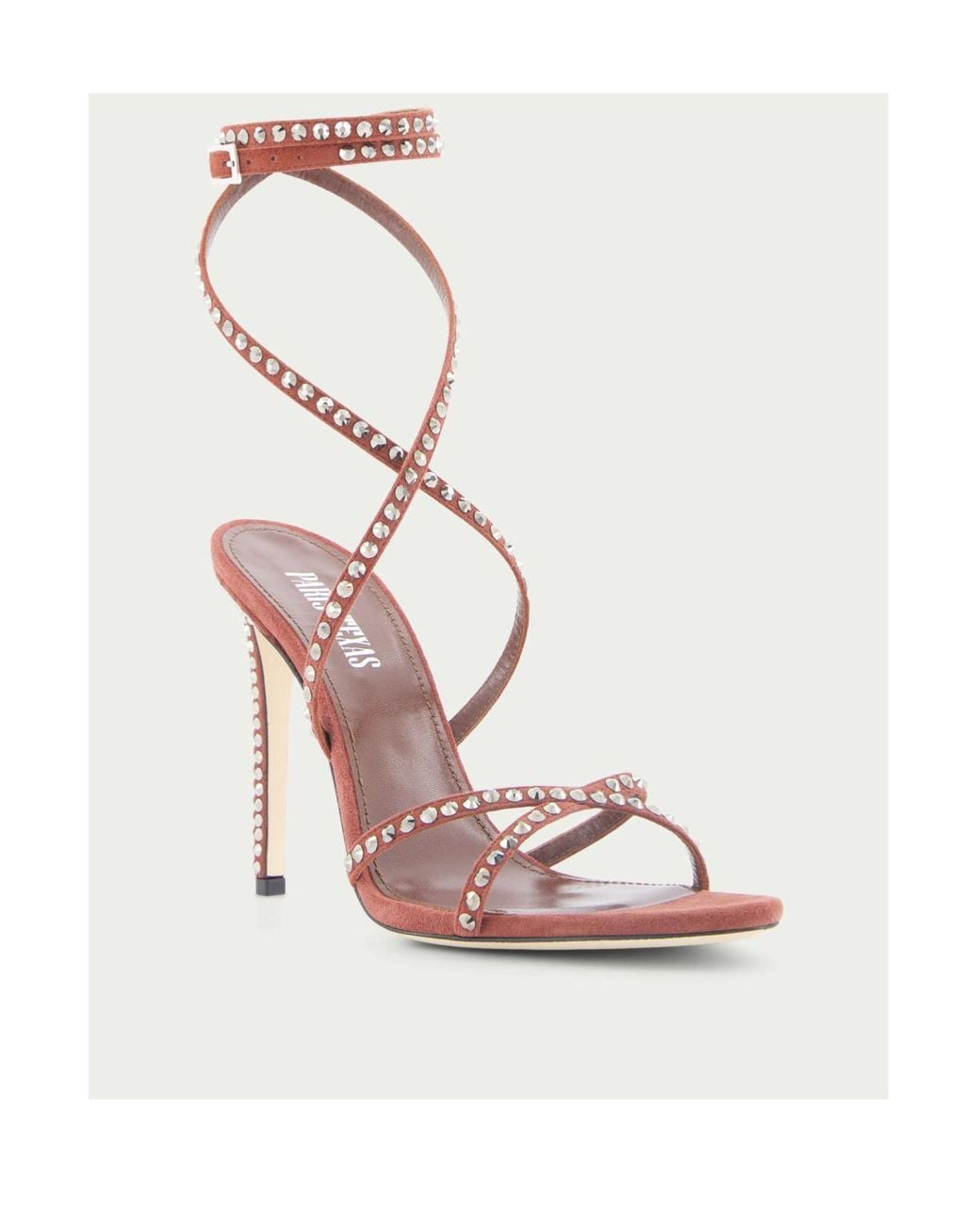 Paris Texas Pink Holly Zoe Embellished Ankle Strapped Sandals