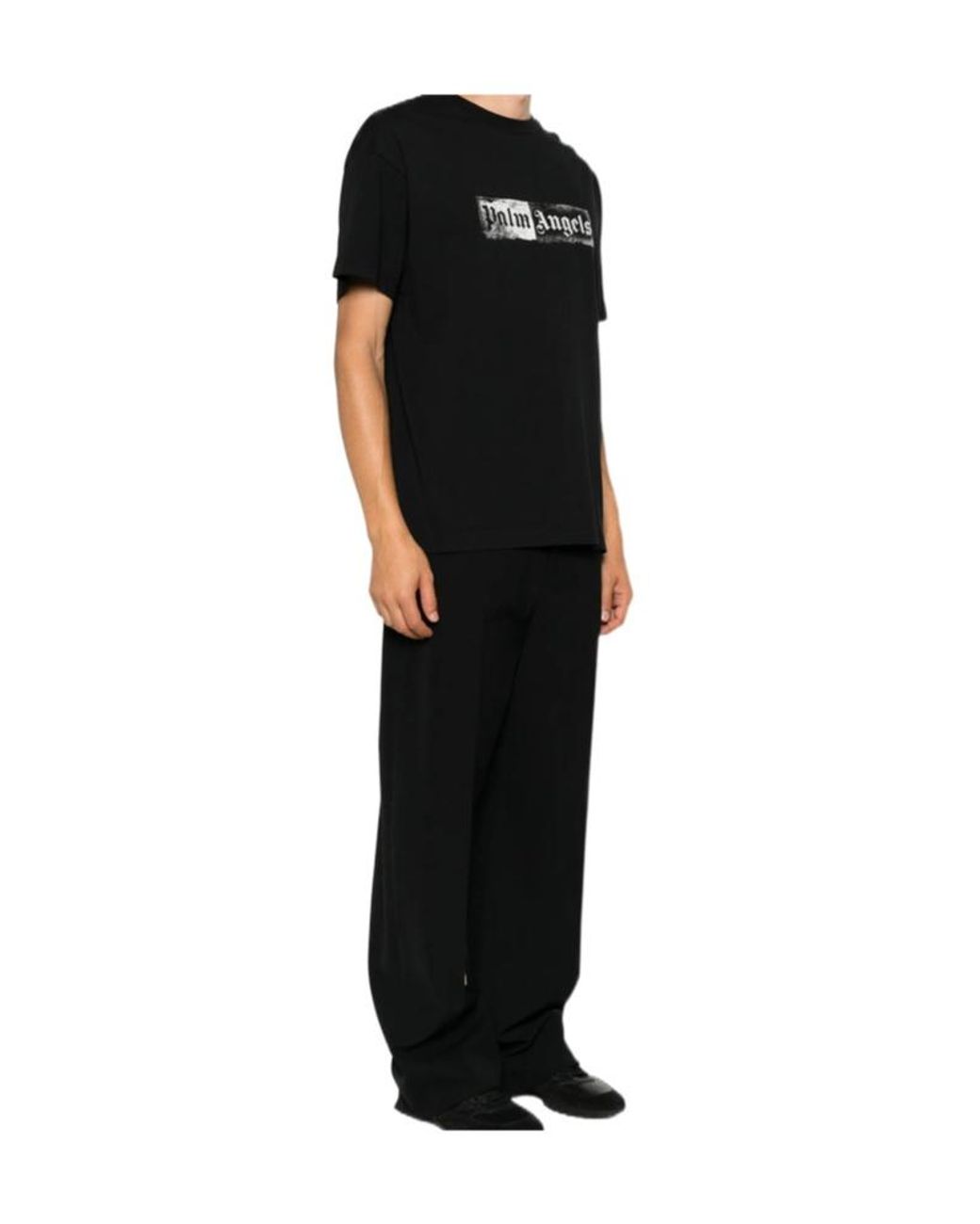 Palm Angels Black Short-Sleeved T-Shirt for men