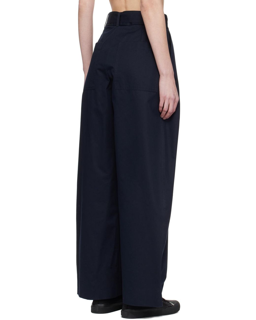 Studio Nicholson Blue Trousers Dark