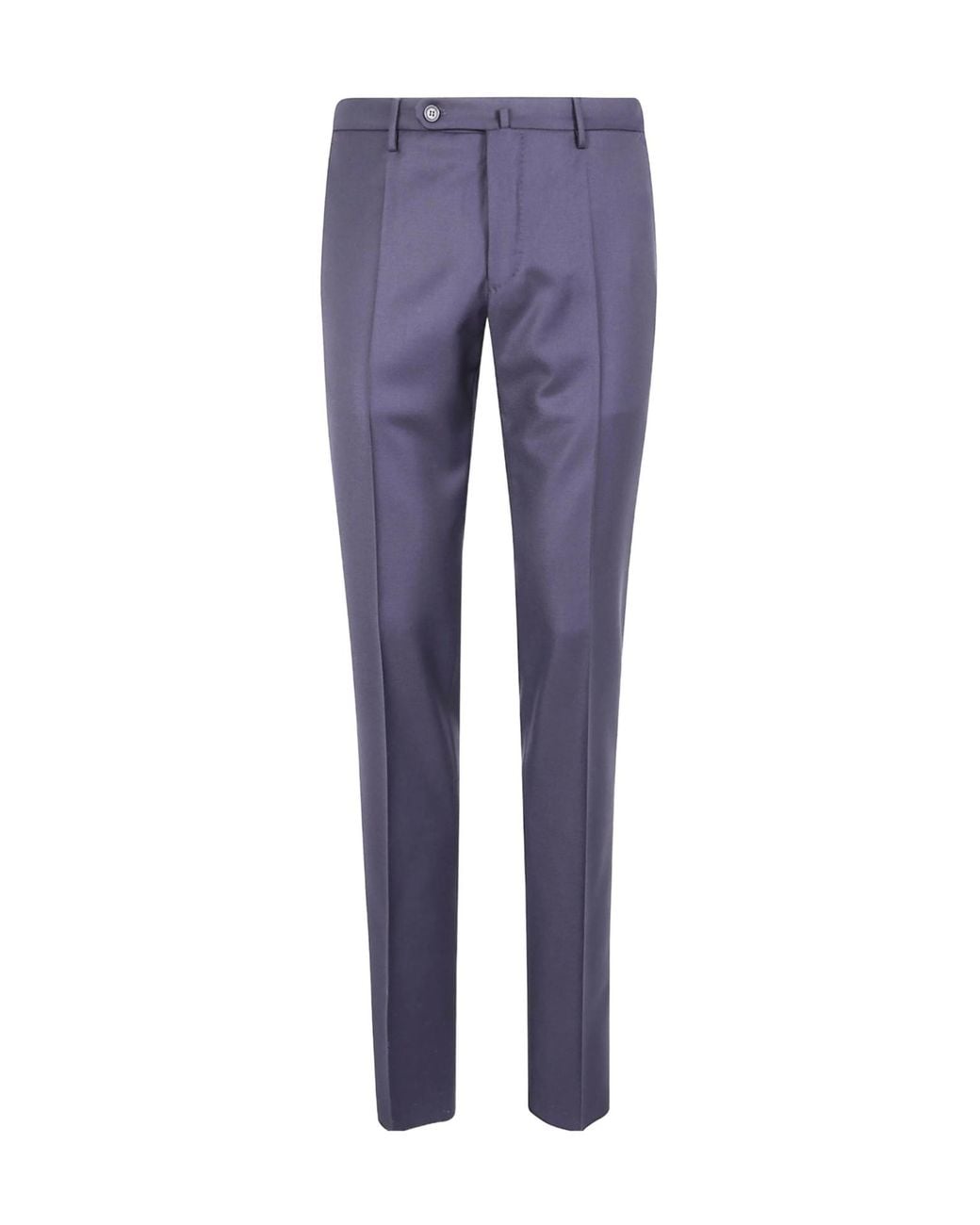 Incotex Blue Virgin Wool Tailored Pants for men
