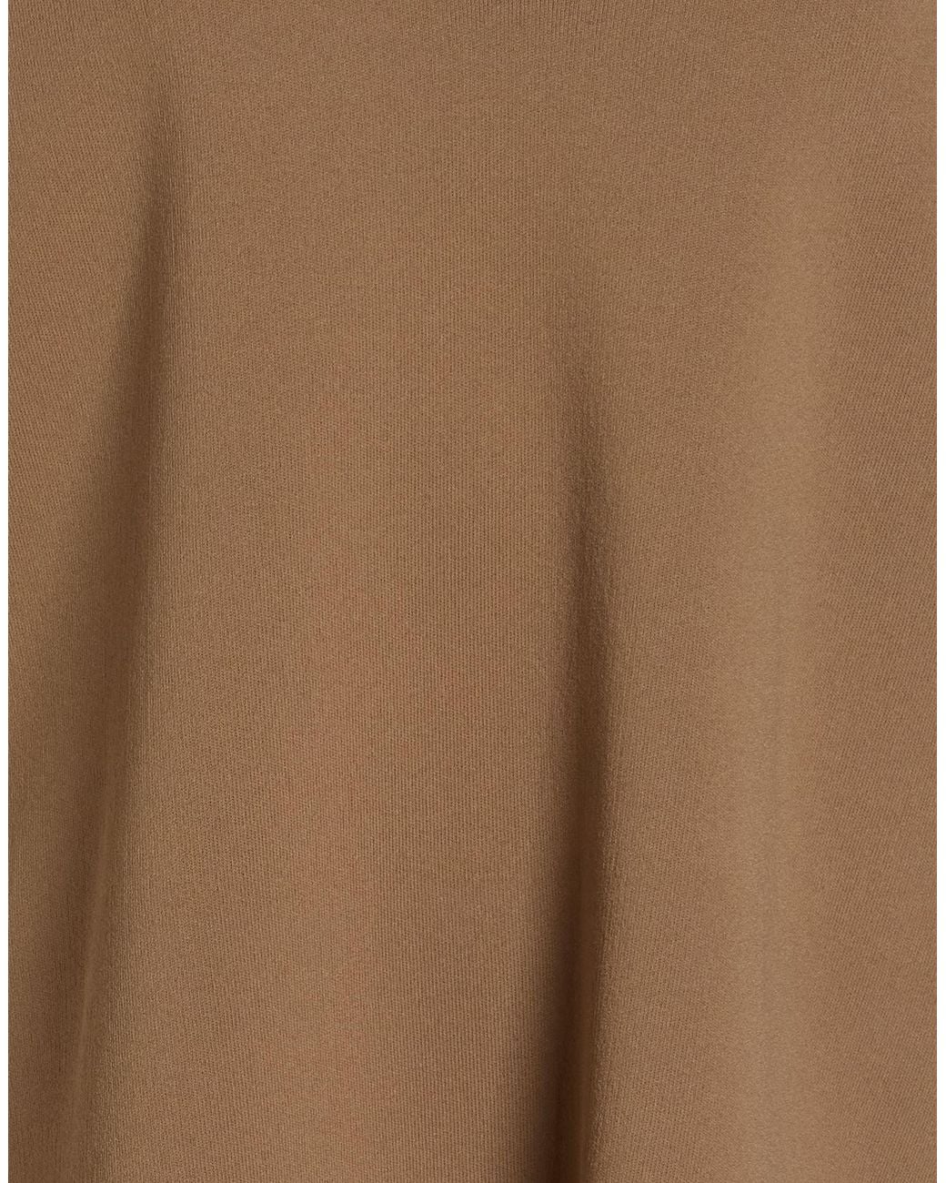 Max Mara Brown Solid-Color Short-Sleeved T-Shirt