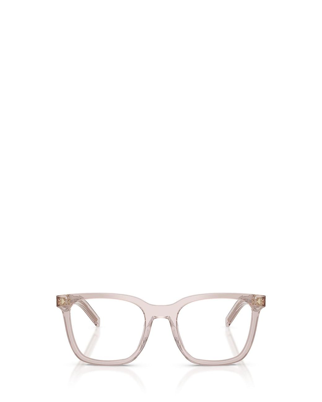 Prada White Eyewear Square Frame Glasses