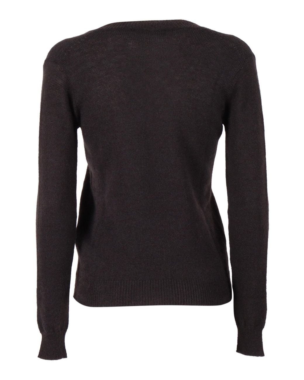 Weekend by Maxmara Black Brunate1234 V-Neck Sweater