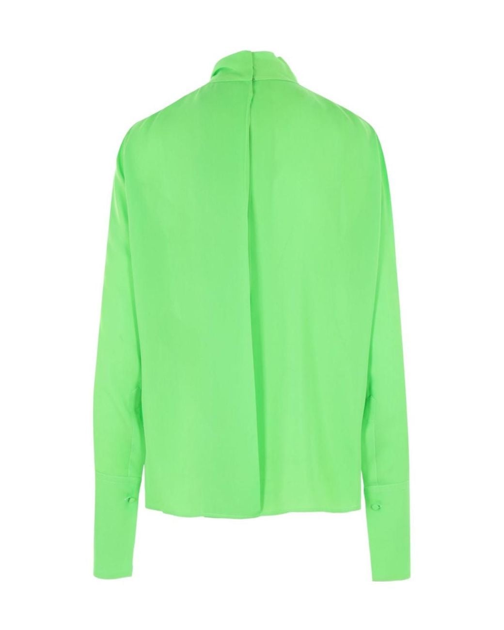 Tom Ford Green Long Sleeved Satin Blouse
