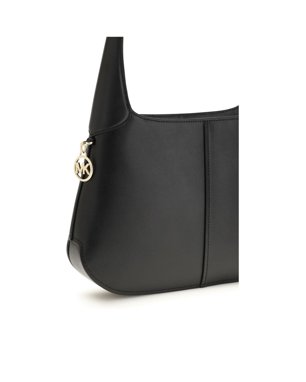 Michael Kors Black Michael Curved Hobo Bag