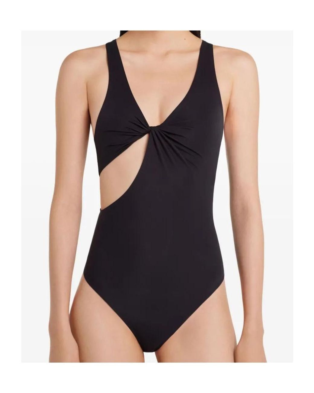Courreges Blue Twist Swimsuit