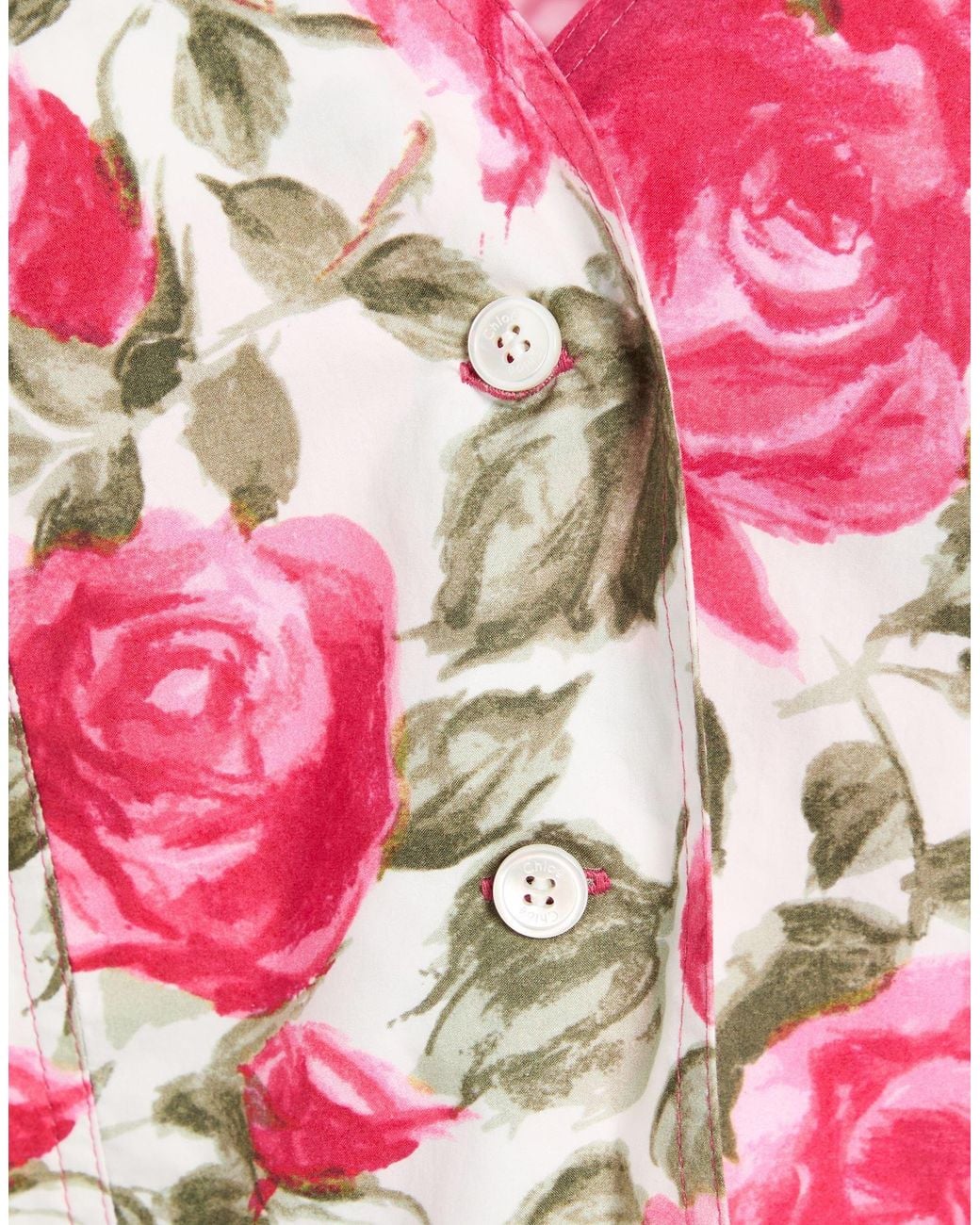 Chloé Pink Floral Shirt
