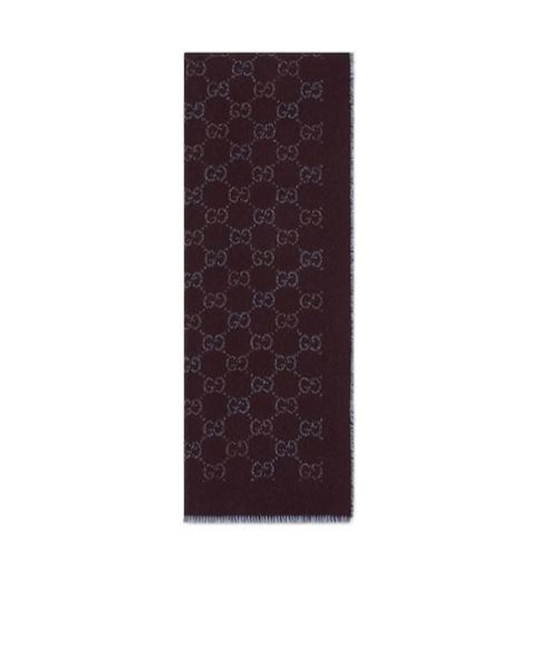 Gucci Purple Gg Wool Jacquard Scarf for men