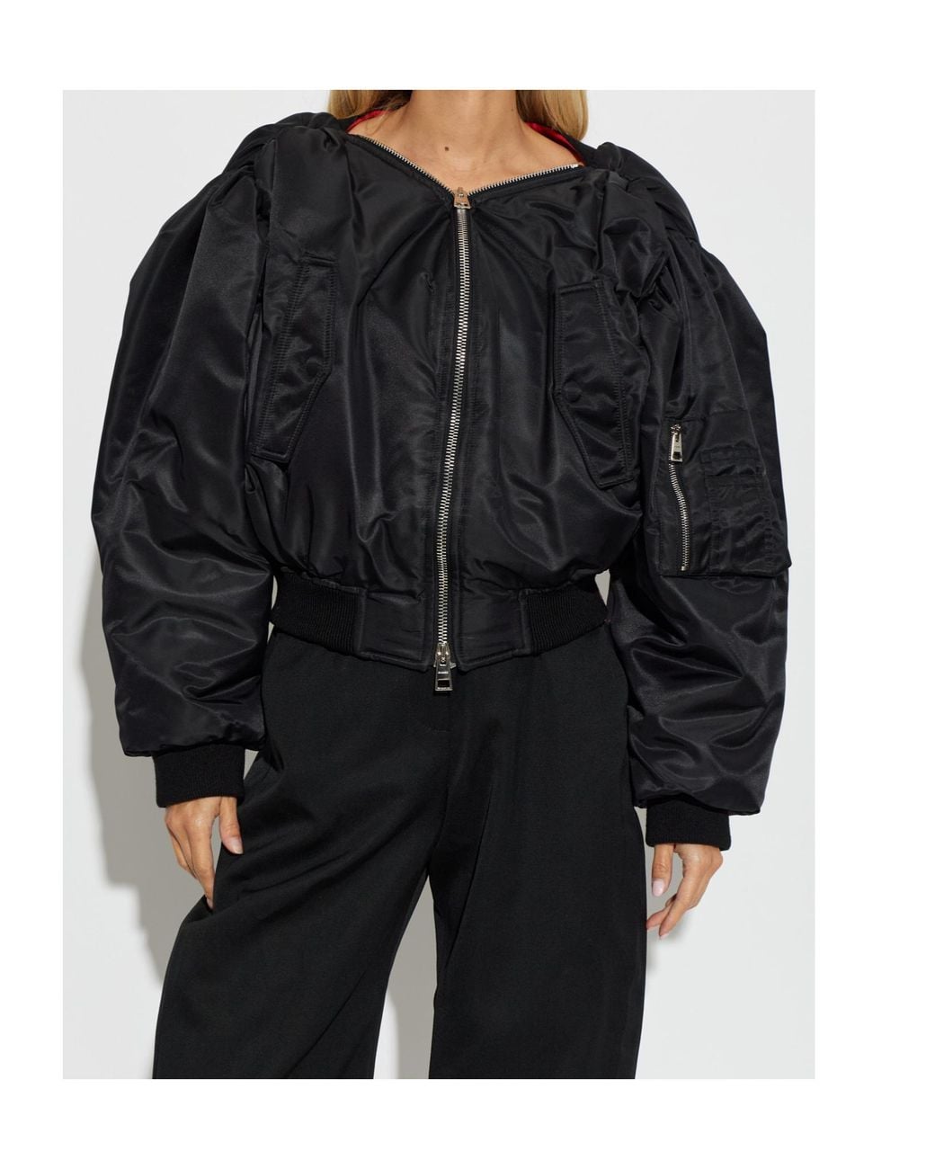 Givenchy Black Zip-Up Bomber Jacket