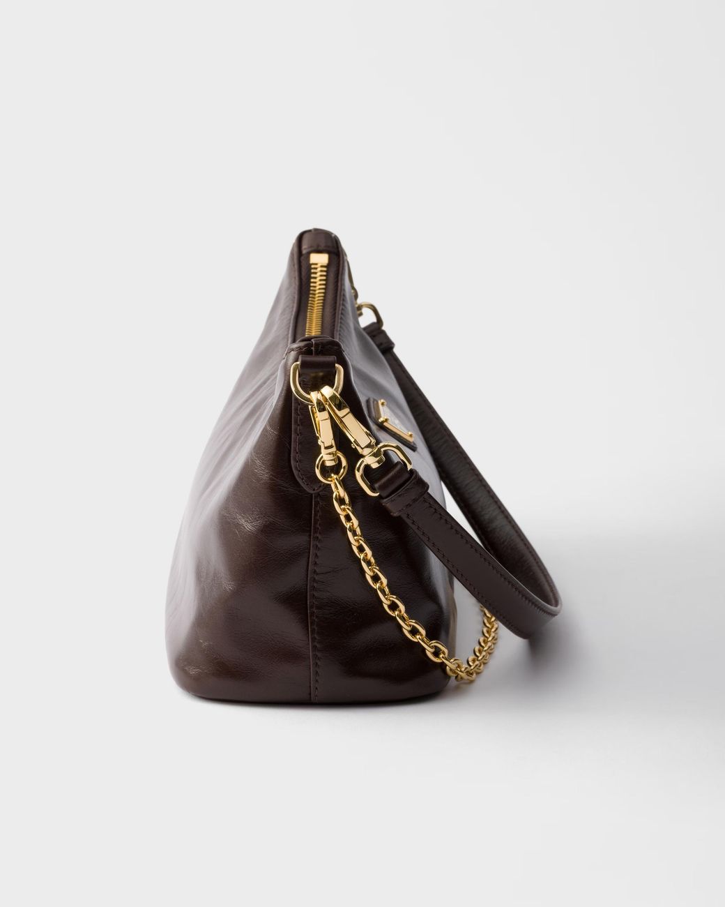 Prada Brown Leather Shoulder Bag